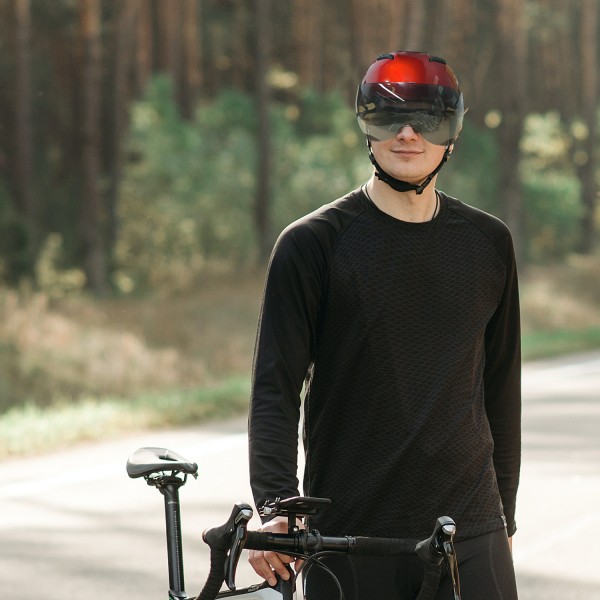 Shengsite Adult Bike Helmet, Mountain Bike And Road Bike Helmets, Men'S And Women'S Helmets With Removable Goggles For Commuting And City Bikes.